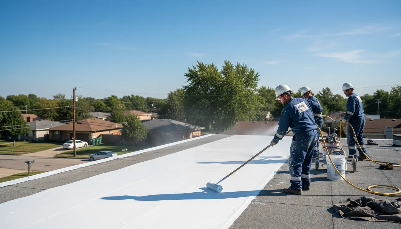 Commercial roof coating in Beardstown, IL near me